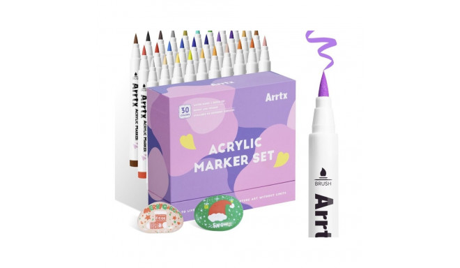 Acrylic Marker Pens ARRTX, 30 Colours