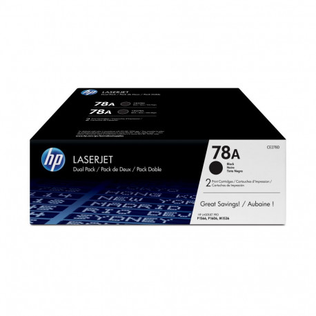 HP toner CE278AD topeltpakk 2x2100pgs Laserjet Pro P1566/P1606, black