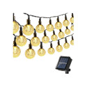 Elight Garden Decor Solar IP65 LED glass balls (1cm) style bulb string light 11m 50pcs bulbs