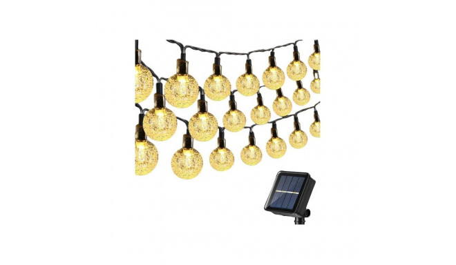 Elight Garden Decor Solar IP65 LED glass balls (1cm) style bulb string light 11m 50pcs bulbs