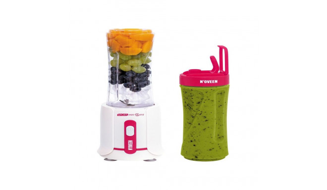 Noveen Blender 300W Ice Crushing Blades 2x600ml Bottles Non-Drip BPA-Free Amerant