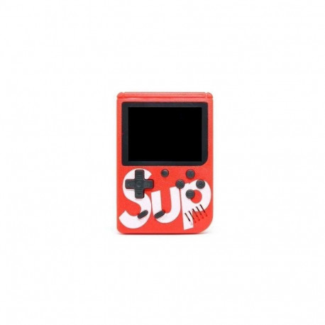 GameBox R1 8bit Portable Retro Game console with 400 games 3'' LCD with TV RCA cable Red