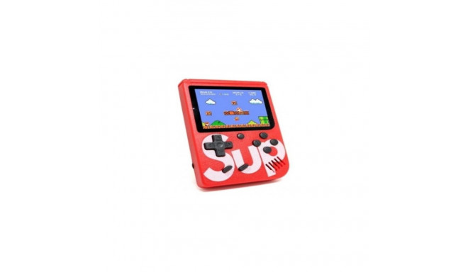 iLike Sup400 8bit Portable Retro Game console with 400 games 3'' LCD with TV RCA cable Red