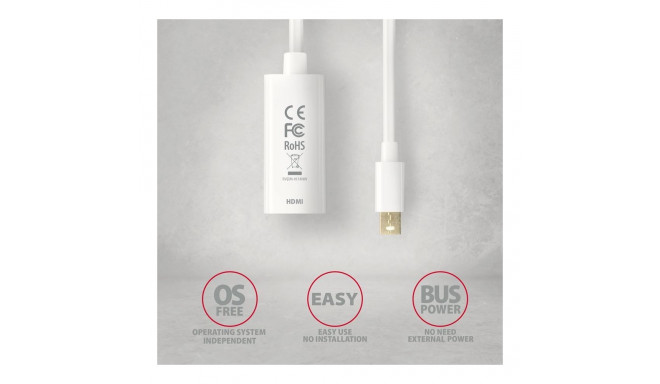 Axagon AXAGON RVDM-HI14N Mini DP > HDMI 1.4 adapter 4K/30Hz