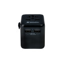 VERBATIM Universal Travel Adapter12W 2xUSB-A UTA-1 49543