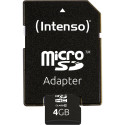 Intenso microSDHC 4GB C10 adapteriga
