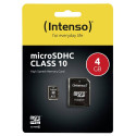 Intenso microSDHC 4GB C10 adapteriga