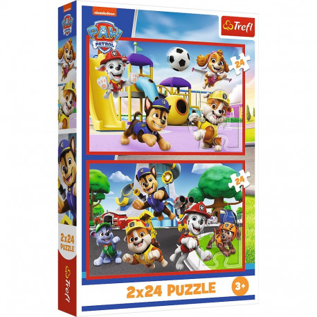TREFL PAW PATROL puzzle set Doggy day of fun, 2x24 pcs