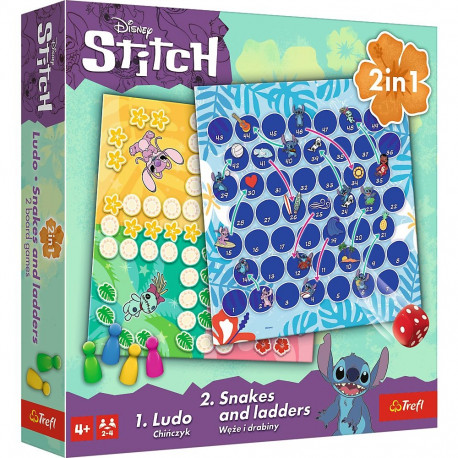 TREFL DISNEY STITCH Board game 2 in 1, Stitch & Lilo