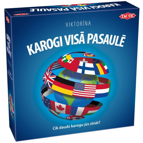 TACTIC boardgame Flags around the World (in Latvian lang.)