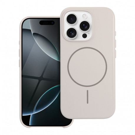 Case for iPhone 17 PRO Glossy Mag Cover compatible with MagSafe white