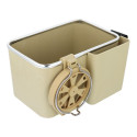 Car organizer with cup holder beige