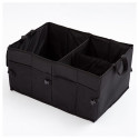 Foldable car boot storage container (Oxford material) black