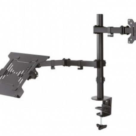 NEWSTAR FLAT SCREEN & NOTEBOOK DESK MOUNT (CLAMP/GROMMET)  10-32" BLACK