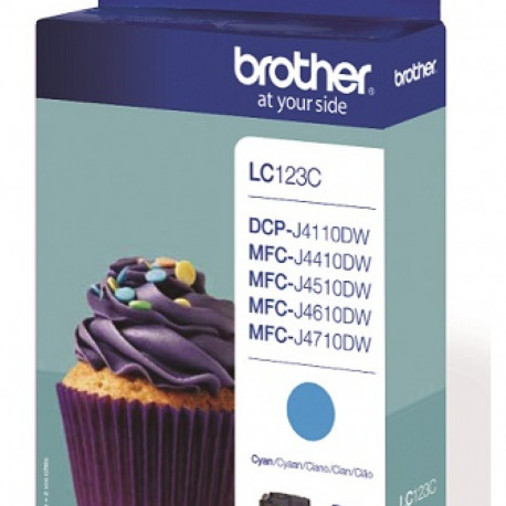 BROTHER LC-123C TONER CYAN 600P