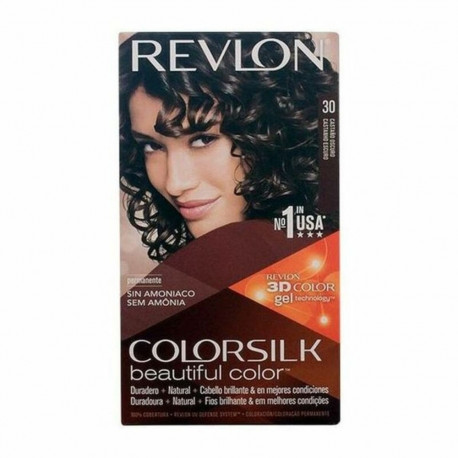 Ammoniaagivaba juuksevärv Revlon Colorsilk Nº 30-Castano Oscuro (1 Ühikut)
