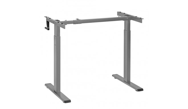 Maclean kirjutuslaud, manuaalne kõrguse reguleerimine, ilma lauaplaadita, seisva ja istuva töö jaoks