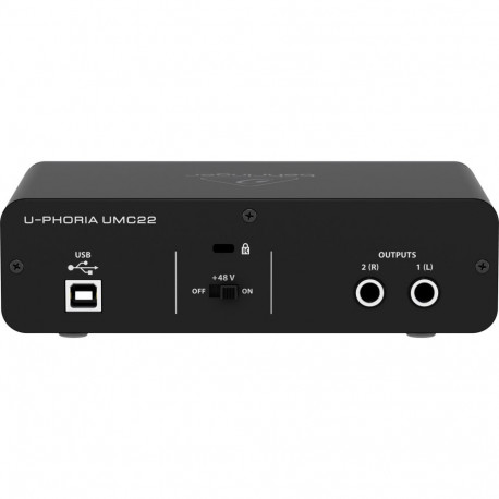 Behringer UMC22 täiendav kontserdi/stuudio eelvõimendi