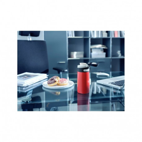 Leifheit 03245 travel mug 350 ml Black, Red Stainless steel