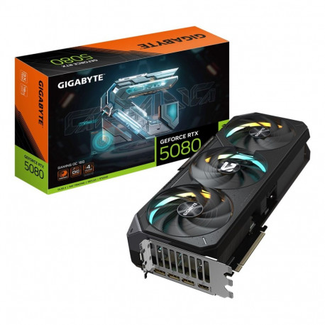 GIGABYTE GeForce RTX 5080 GAMING OC 16G graafikakaart - 16GB GDDR7, 256bit, PCI-E 5.0, 2730MHz põhit