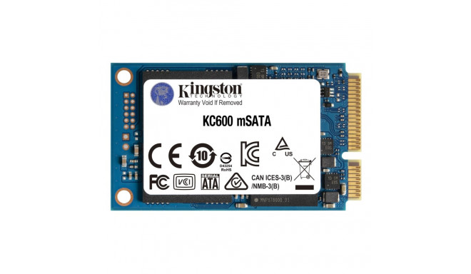 Kingston Technology 256G SSD KC600 SATA3 mSATA