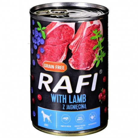 Dolina Noteci Rafi lambali jõhvika ja mustikaga märg koeratoit 400g