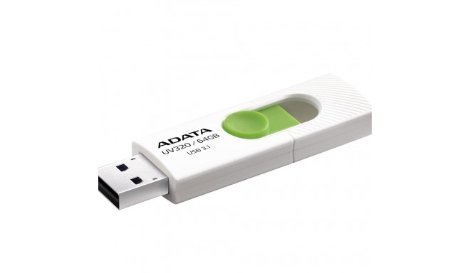 ADATA UV320 USB flash drive 64 GB USB Type-A 3.2 Gen 1 (3.1 Gen 1) Green, White