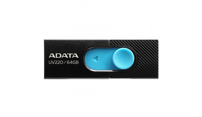 ADATA UV220 USB flash drive 64 GB USB Type-A 2.0 Black, Blue