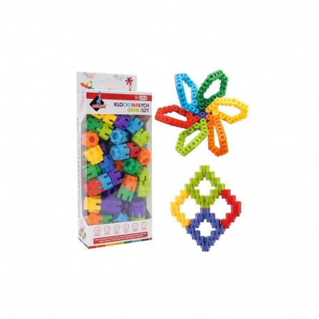 Klocki małych geniuszy Śrubki 65 elementów