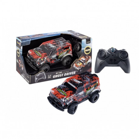 Auto zdalnie sterowane rc car ghost driver - czerwone