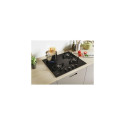 Candy CVW6BB hob Black Built-in 59.5 cm Gas 4 zone(s)
