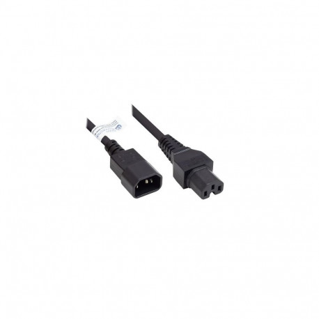 Alcasa P1450-S010 power cable Black 1 m C14 coupler C15 coupler