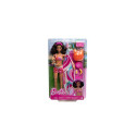 Barbie Doll with Surfboard and Puppy, Poseable Brunette Beach Doll