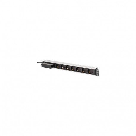 Digitus Aluminum socket strip, 7-way with circuit breaker