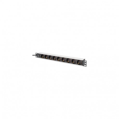 Digitus DN-95437 power distribution unit (PDU) 9 AC outlet(s) 1U Black, Silver