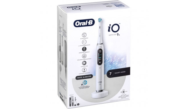 Braun Oral-B iO Series 9N, electric toothbrush (white, White Alabaster)