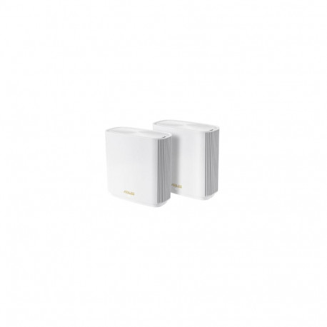 ASUS ZenWiFi AX XT8 (W-2-PK) wireless router Gigabit Ethernet Tri-band (2.4 GHz / 5 GHz / 5 GHz) Whi