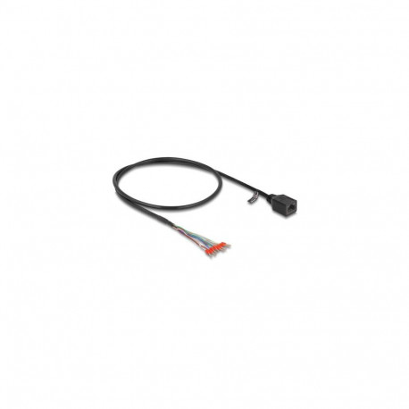 DeLOCK Cable RJ45 jack to wire end ferrules Cat.5e 50 cm black