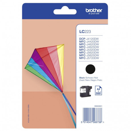 Brother tindipatruun LC223BK 0,55k, must