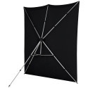 Westcott X Drop Pro Kreukbestendige Achtergrond Kit Rich Black (8' x 8')