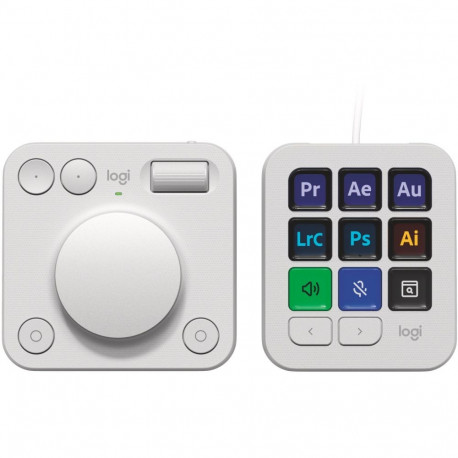 "Logitech MX Creative Console Pale Grey"