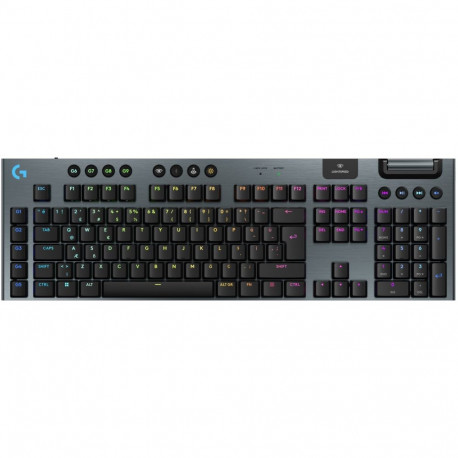 Logitech mänguri klaviatuur G915 X Lightspeed juhtmevaba (US), must