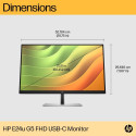 HP E24u G5 FHD Charging Monitor - 23.8" 1920x1080 FHD 250-nit 75Hz AG, IPS, USB-C(65W/15W)/HDMI/Disp