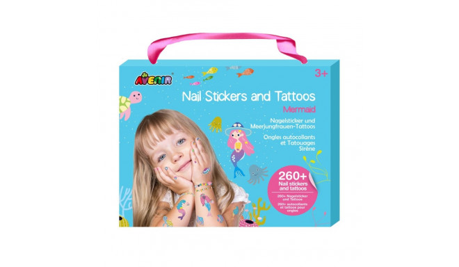 Nail stickers and tattoos - Mermaid