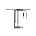 Rotating desktop computer holder