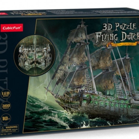 Cubic Fun 3D-pusle LED-valgustusega Flying Dutchman