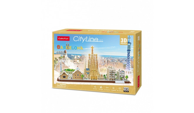 Puzzle 3D City Line Barcelona