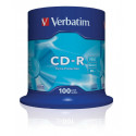 Verbatim CD-R 700MB 52x 100tk tornis (43411) Verbatim CD-R 700MB 52x 100tk tornis (43411)