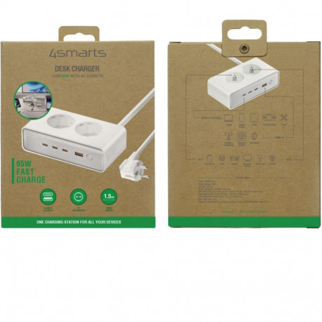 4smarts Desk Charger GaN 65W AC pistikupesadega laadur