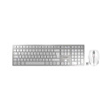 Cherry DW 9100 Slim - keyboard and mouse set wireless white/silver QWERTZ DE